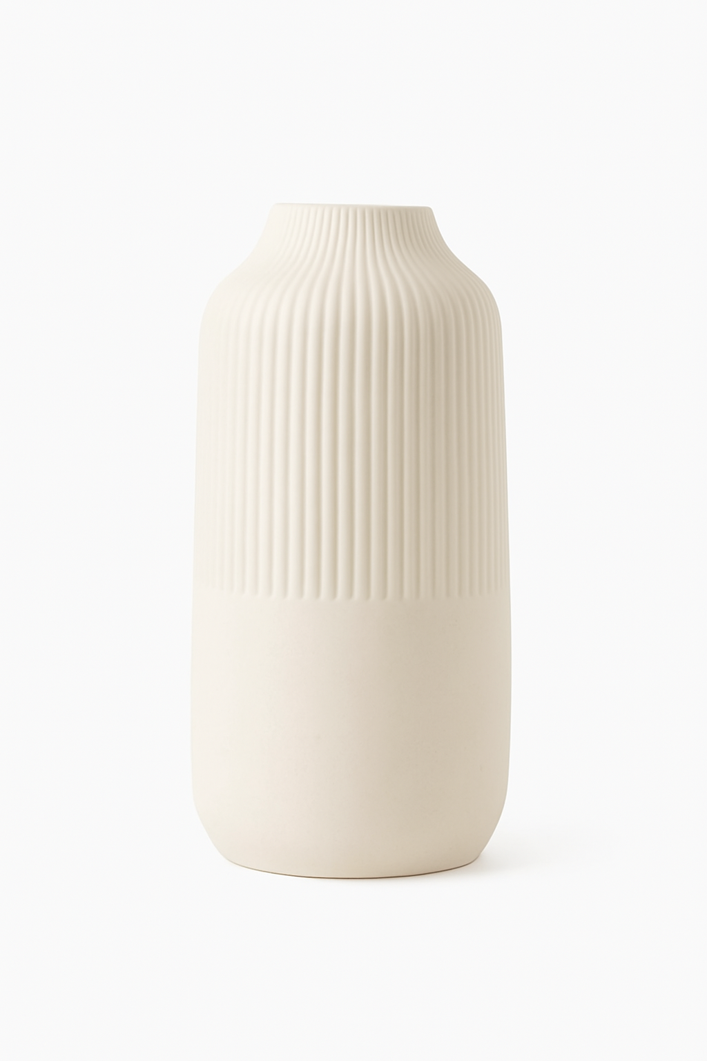 Vase en Céramique Moderne – Blanc Crème Minimaliste