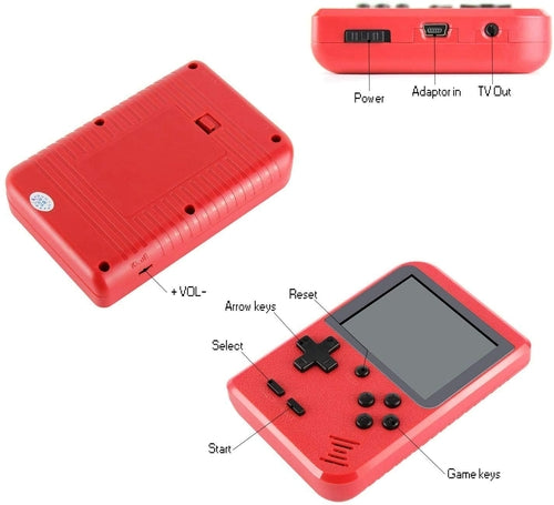 Game Pad Portable Avec 400 Jeux Inclus + Joueur Supplémentaire