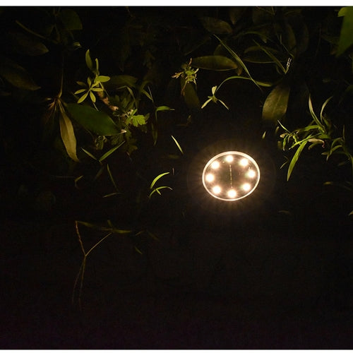 4/8 LEDs Lumière enterrée à énergie solaire Terrasse de jardin extérieure