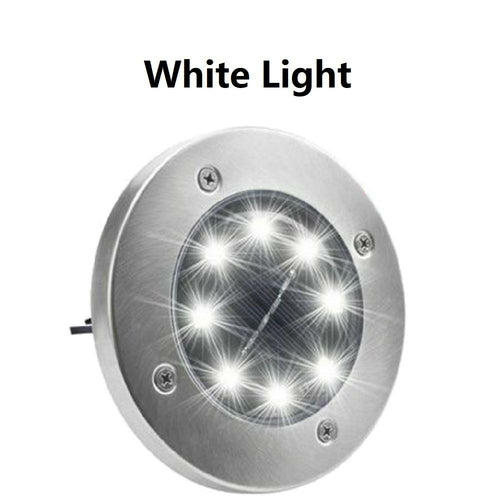 4/8 LEDs Lumière enterrée à énergie solaire Terrasse de jardin extérieure