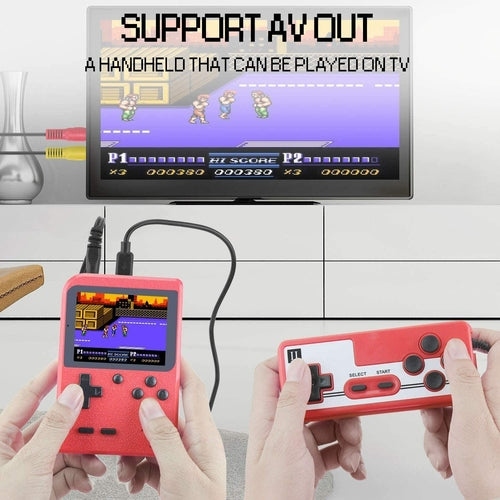 Game Pad Portable Avec 400 Jeux Inclus + Joueur Supplémentaire