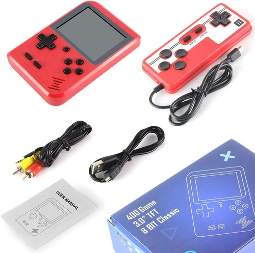 Game Pad Portable Avec 400 Jeux Inclus + Joueur Supplémentaire