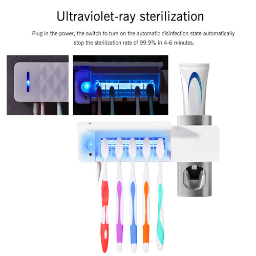 Stérilisateur de brosse à dents automatique anti-bactérien UV