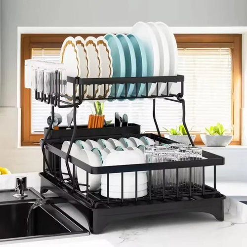 Porte-vaisselle pour comptoir de cuisine, séchage de vaisselle de cuisine en acier inoxydable