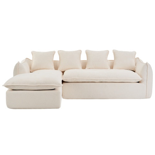 Canapé surdimensionné 3 places en forme de L avec chaise longue