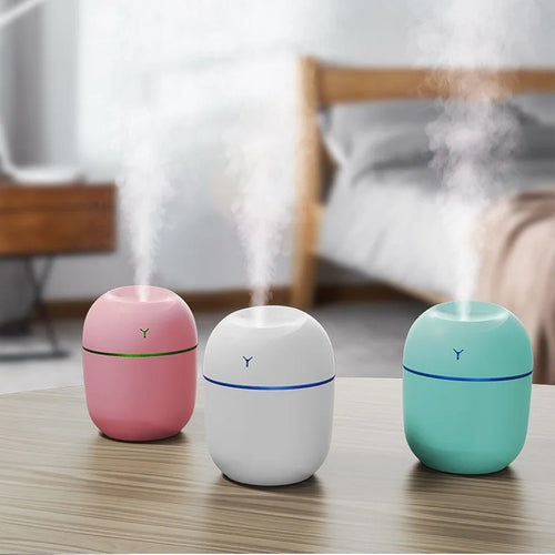 Humidificateur à ultrasons portable USB Aroma Diffuseur d’huile essentielle LED