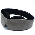 Masque de sommeil 3D Éclipse gris anthracite, vue de trois quarts