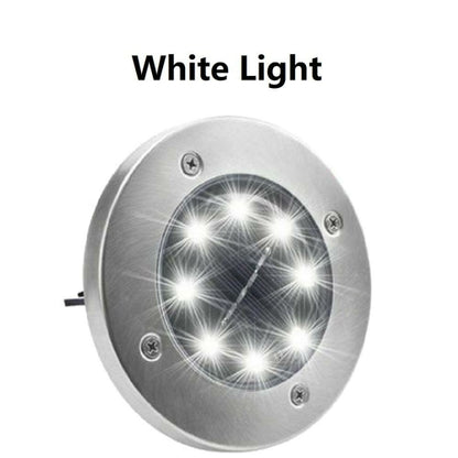 4/8 LEDs Lumière enterrée à énergie solaire Terrasse de jardin extérieure