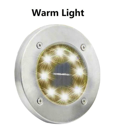 4/8 LEDs Lumière enterrée à énergie solaire Terrasse de jardin extérieure