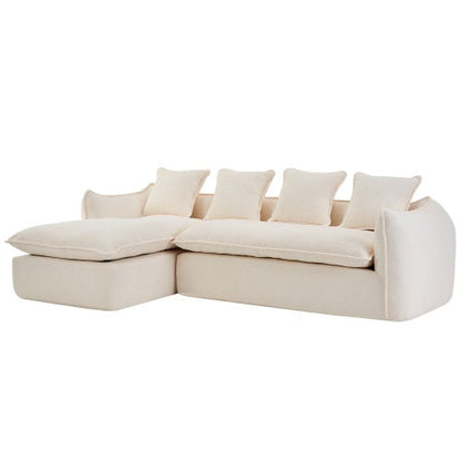Canapé surdimensionné 3 places en forme de L avec chaise longue