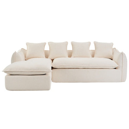 Canapé surdimensionné 3 places en forme de L avec chaise longue
