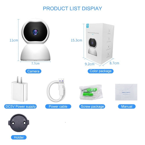 Caméra IP sans fil intérieure de sécurité domestique 1080P