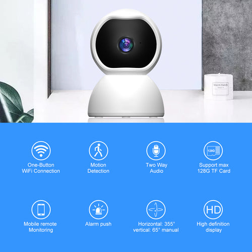 Caméra IP sans fil intérieure de sécurité domestique 1080P