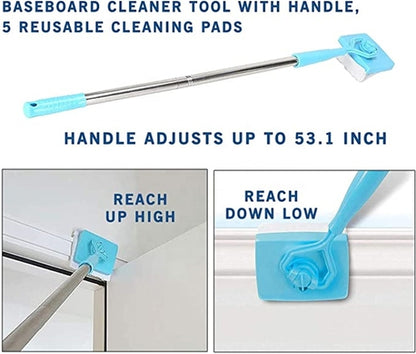 Plinthe Buddy Brosse de nettoyage domestique universelle rétractable